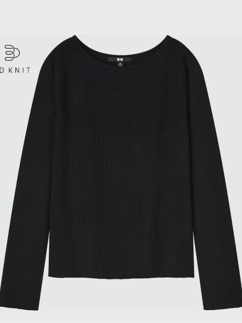 Uniqlo Women’s Black Scoop Neck Knit Pullover